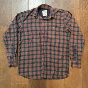 Vintage Brooks Brothers Plaid Button-Up Shirt Men's Size Large Red and Green